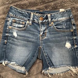 American Eagle super stretch jean shorts